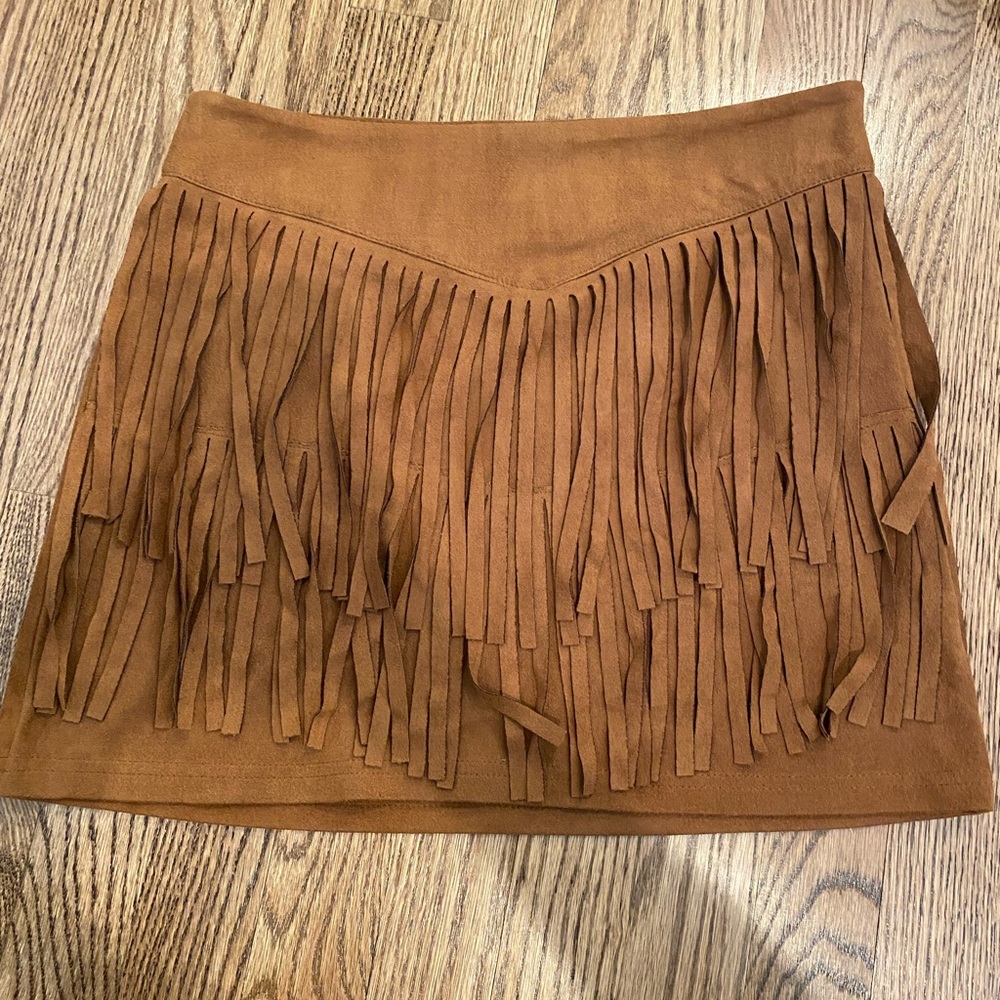 suede western pencil skirt